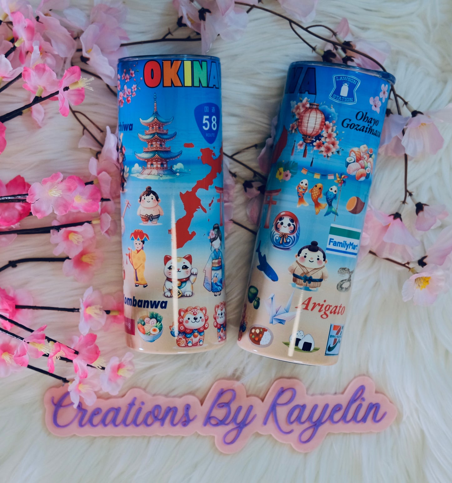 Okinawa Inspired 20 oz Skinny Tumbler