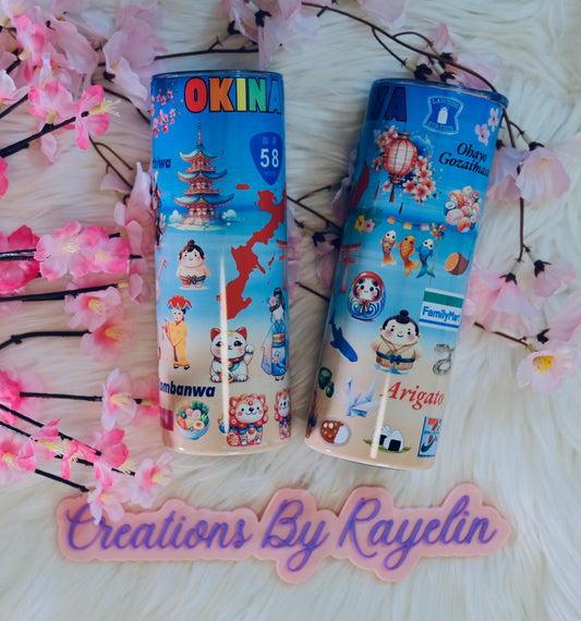 Okinawa Inspired 20 oz Skinny Tumbler